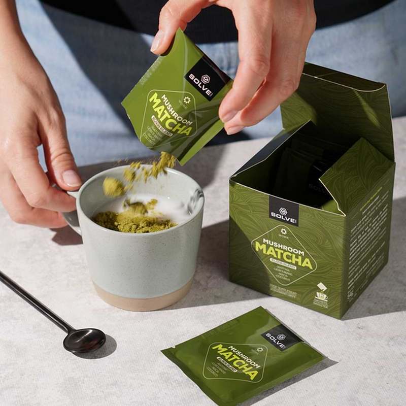 Solve Labs Mushroom Matcha Elixir, grafika producenta (1)