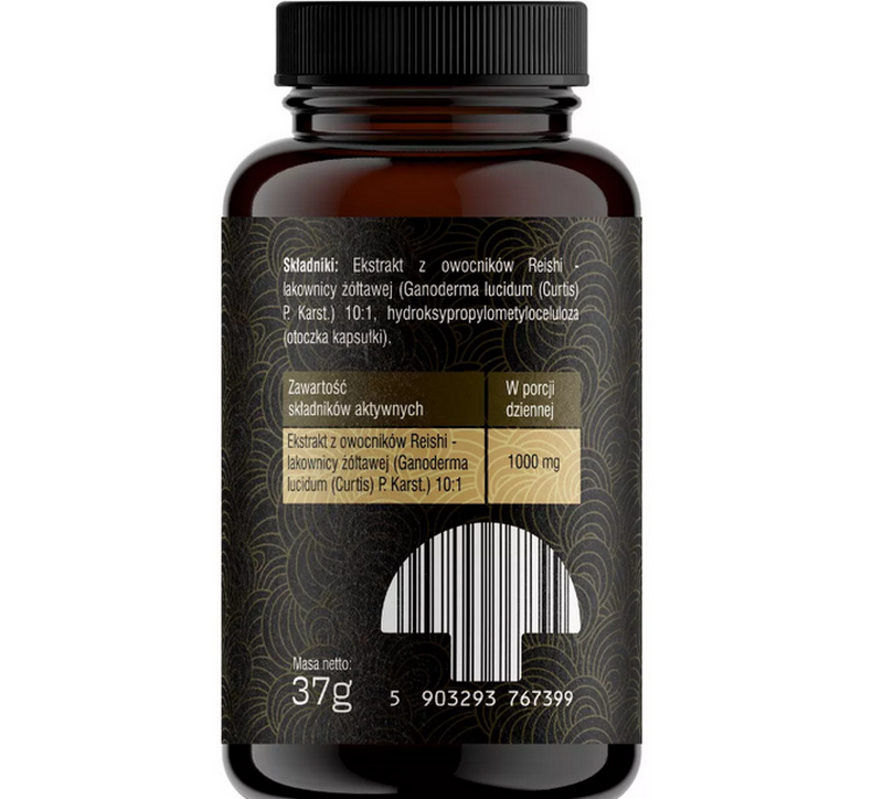 Solve Labs Reishi kapsułki: zawartość w dwóch kapsułkach