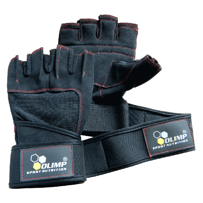 Olimp Rękawice Raptor Black With Red Stitches