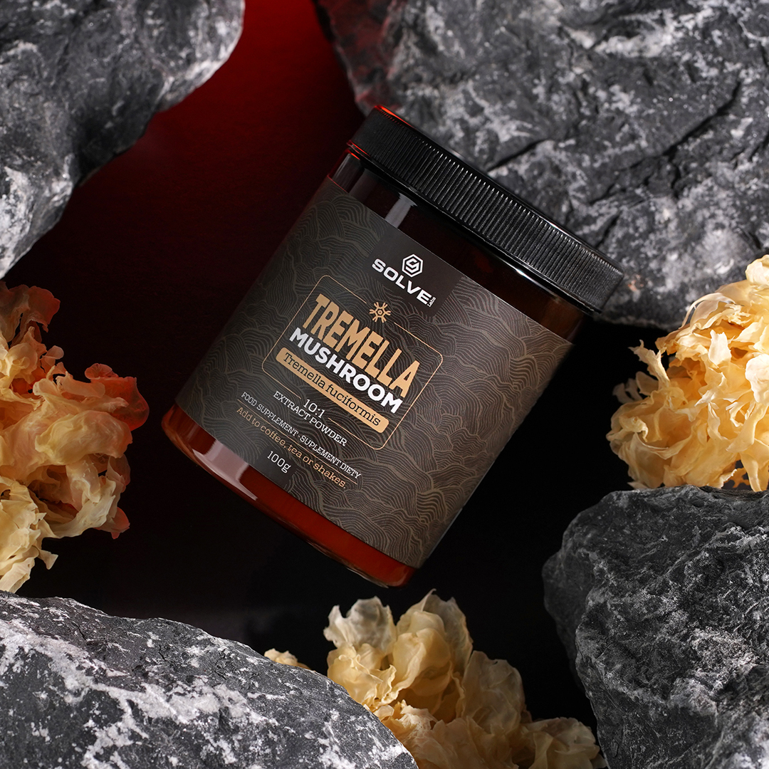 Solve Labs Tremella Fuciformis 10:1 Mushroom Powder: opakowanie produktu